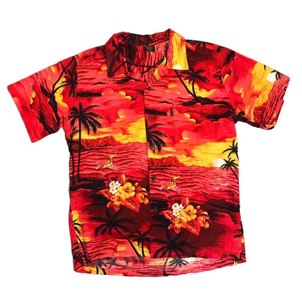 Bright Palmwave Hawaiian Shirt